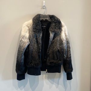 Sam Edelman Faux Fur ombré jacket size small